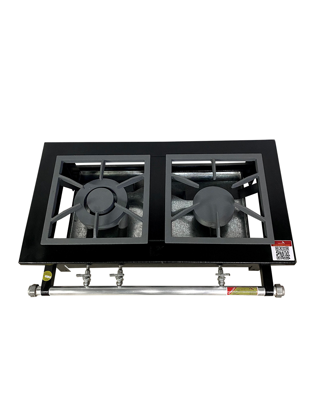 Braschama_fogao_forno_industrial_2_bocas_baixa_pressao_mesa_grelha_fundida_chata_LB02