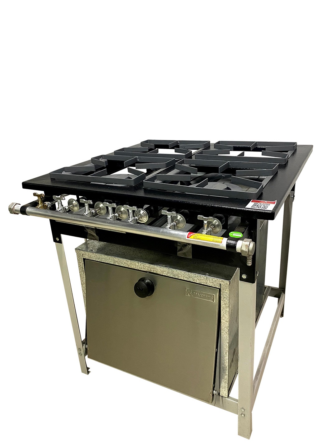 Braschama_fogao_forno_industrial_4_bocas_baixa_pressao_grelha_30x30_LPF-04