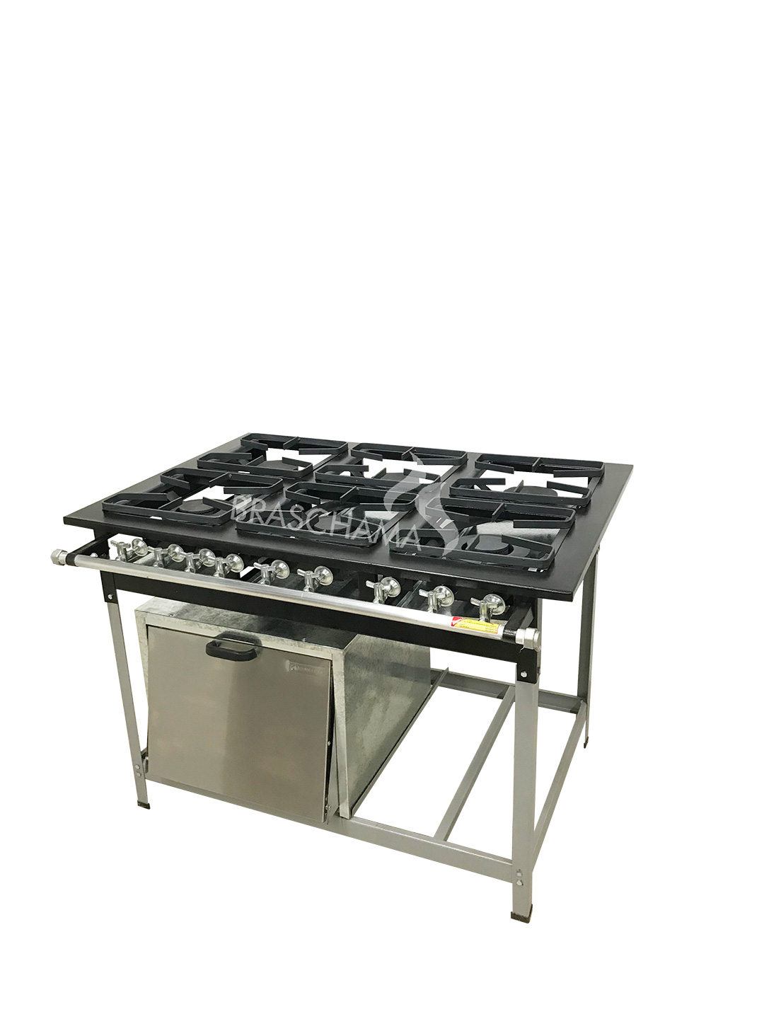 braschama_fogao_forno_industrial_6_bocas_baixa_pressao_grelha_barra_chata_LPF-0601